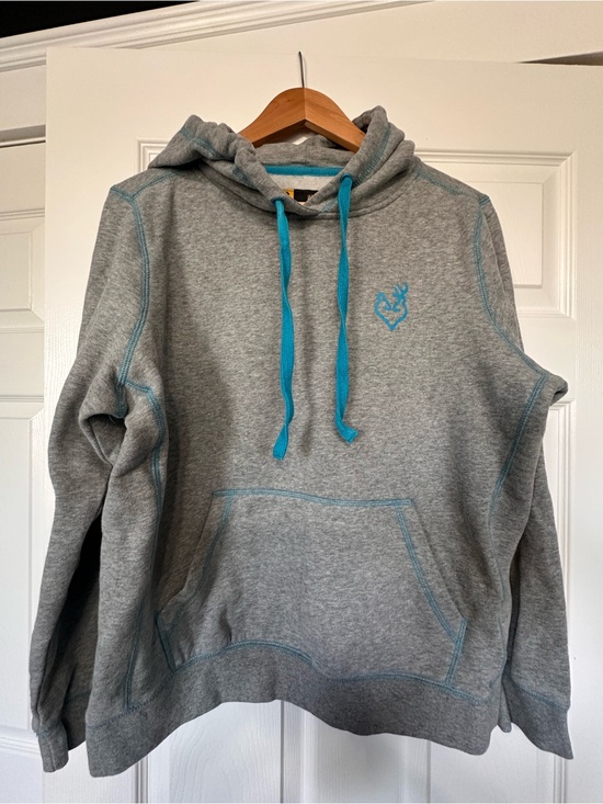 Ariat Tops - Ariat Gray Hoodie with Teal Accents